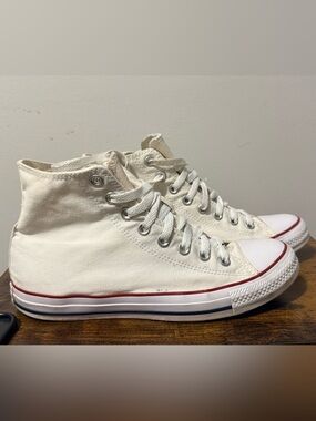Converse Chuck Taylor All Star Hi W7650 White Shoes Sneakers Size 7